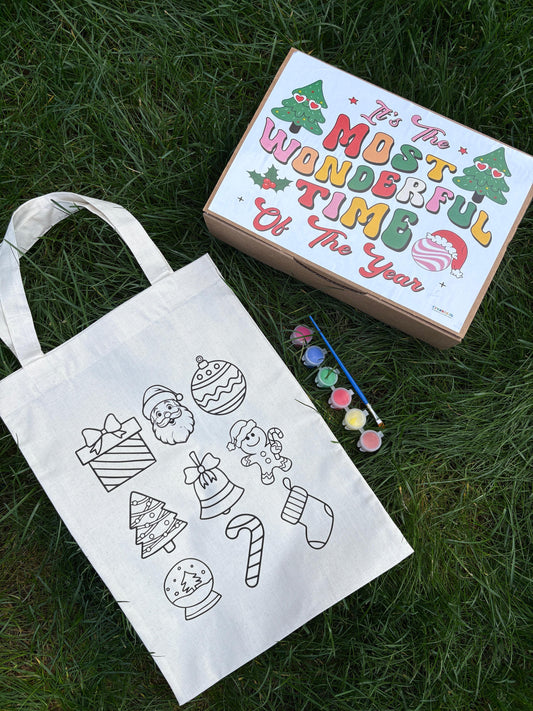 Christmas design tote bag