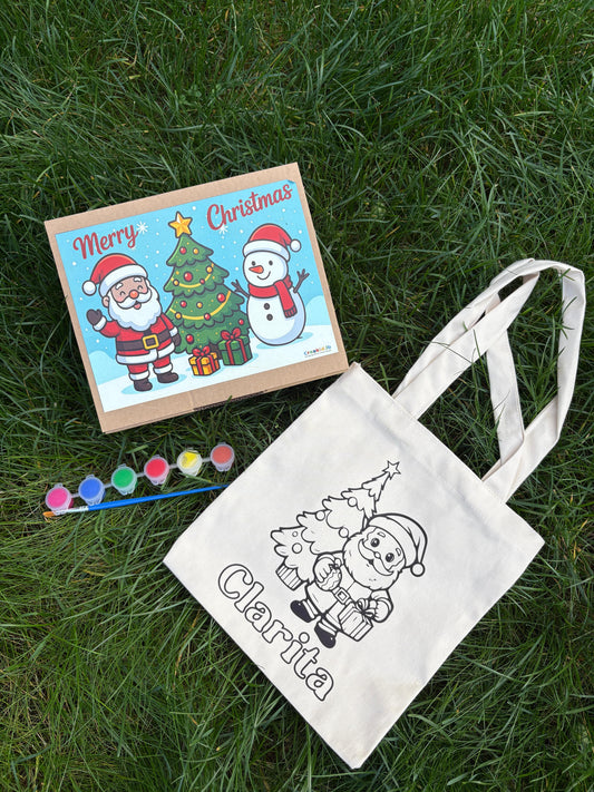 Santa mini tote bag