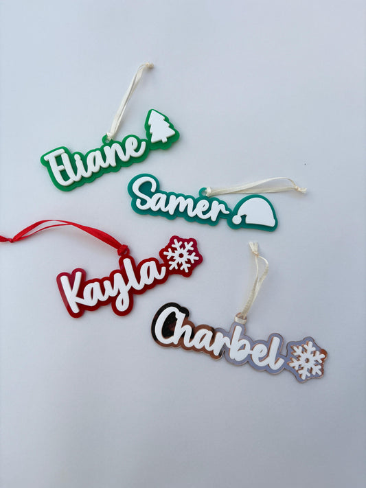 Christmas Name Ornament