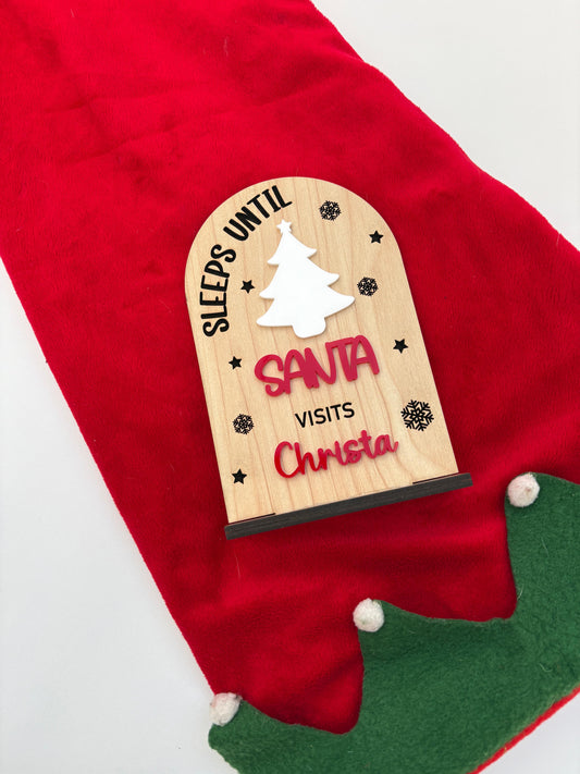 Wood countdown stand